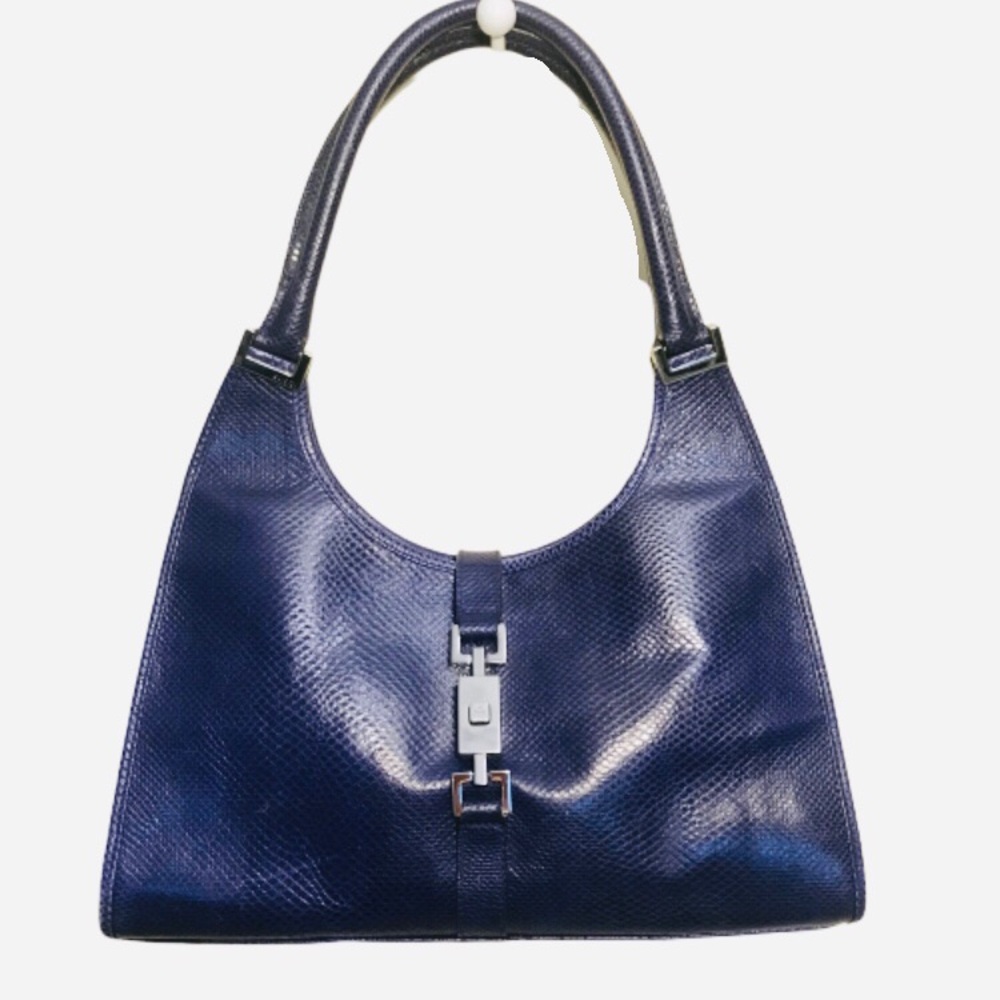 RARE Gucci Purple lizard leather Jackie O bag